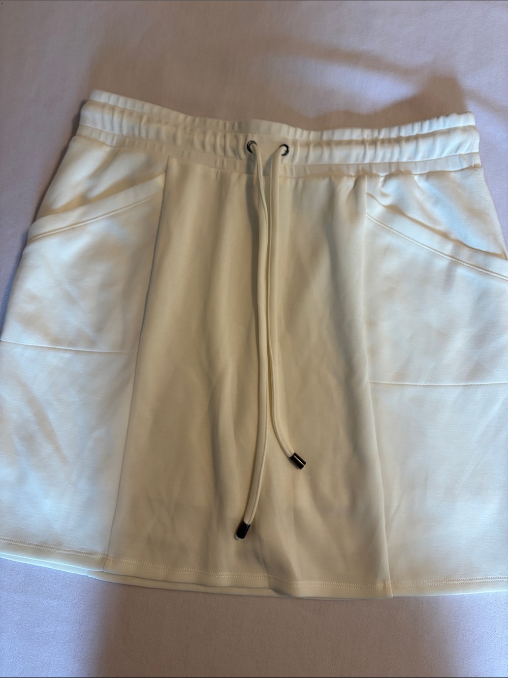 Rachel Zoe Medium White Modal Stretch Skort Built In Shorts NWOT